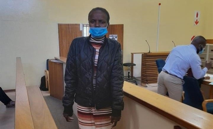 Nancy Majonhi in the Mogwase Magistrate's Court (Ntwaagae Seleka, News24)