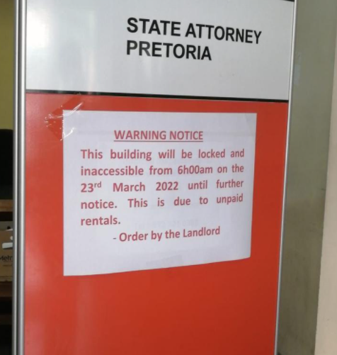We owe R28m in rent for Pretoria State Attorney offices but it's not our  fault, says department of public works