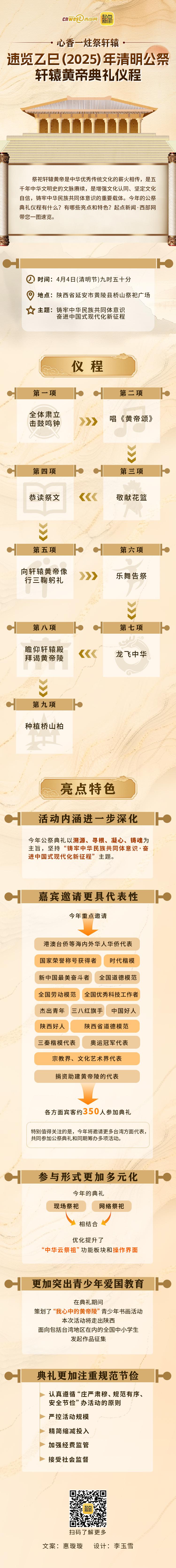 速览 | 乙巳(2025)年清明公祭轩辕黄帝典礼仪程